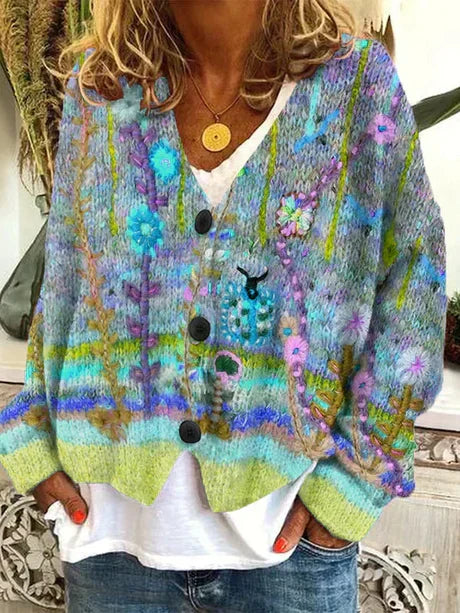 ModeGeist | Retro Herbstcardigan für Damen