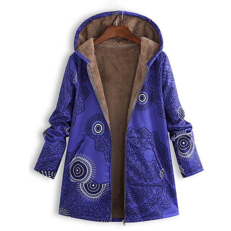 ModeGeist | Damen Frühjahrsjacke mit Kapuze und Fronttaschen