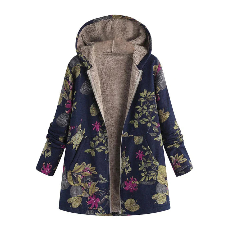 ModeGeist | Damen Frühjahrsjacke mit Kapuze und Fronttaschen