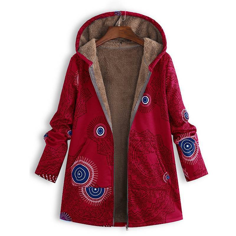 ModeGeist | Damen Frühjahrsjacke mit Kapuze und Fronttaschen