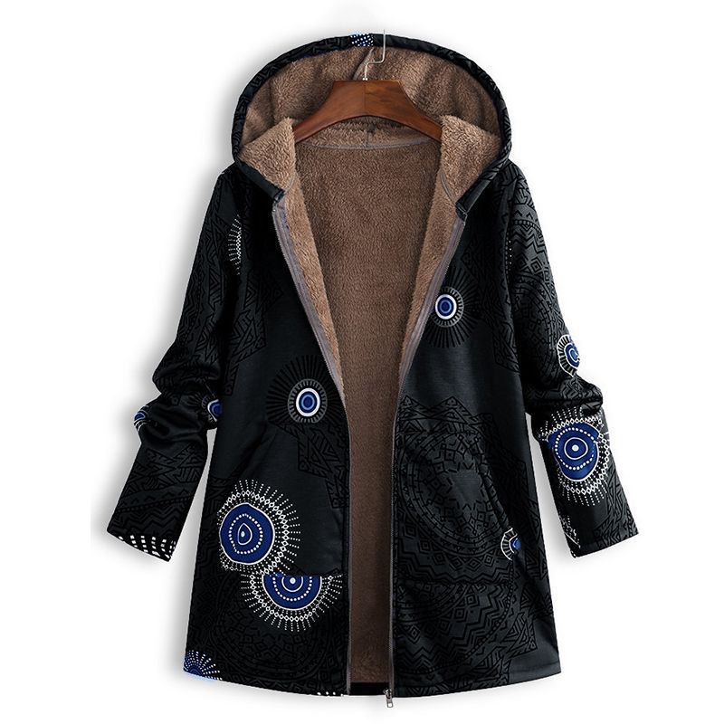 ModeGeist | Damen Frühjahrsjacke mit Kapuze und Fronttaschen