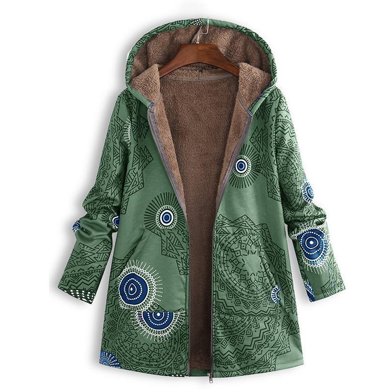ModeGeist | Damen Frühjahrsjacke mit Kapuze und Fronttaschen