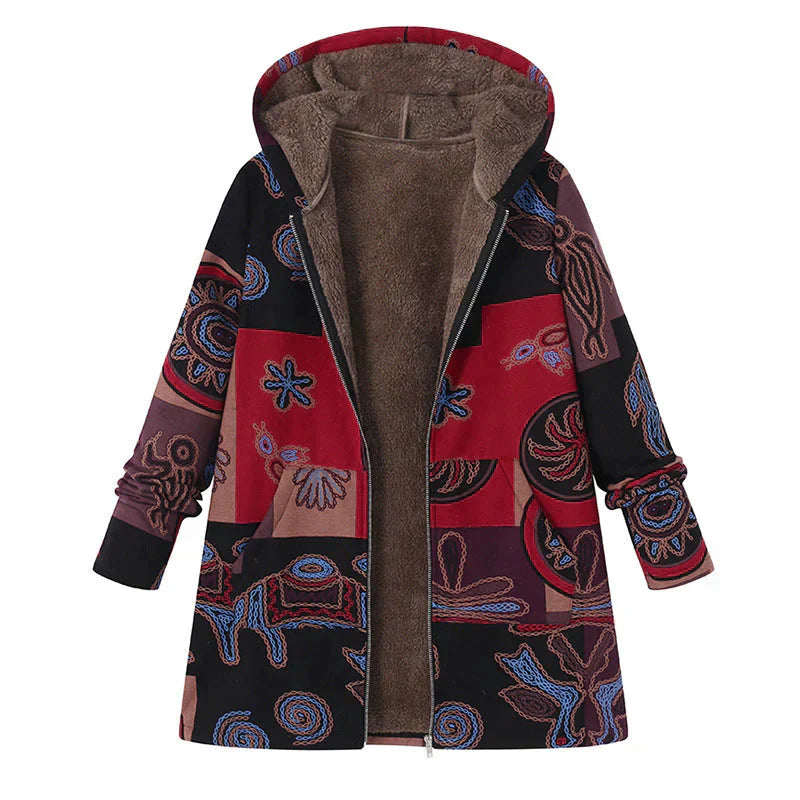 ModeGeist | Damen Frühjahrsjacke mit Kapuze und Fronttaschen