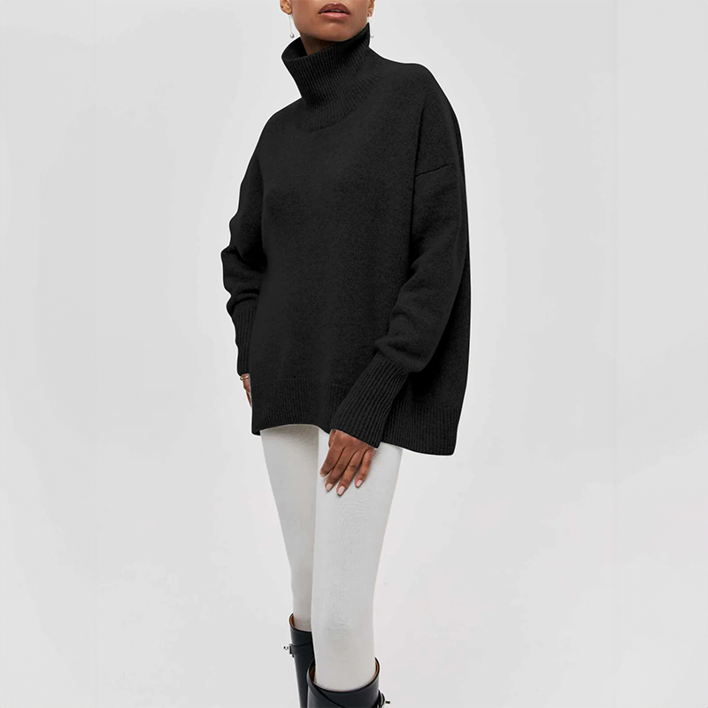 ModeGeist | Warmer Strickrollkragenpullover für Wintertage