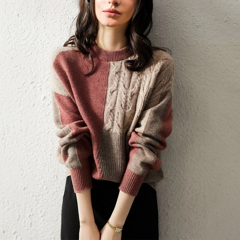 ModeGeist | Bequemer Langarm Rundhals Pullover