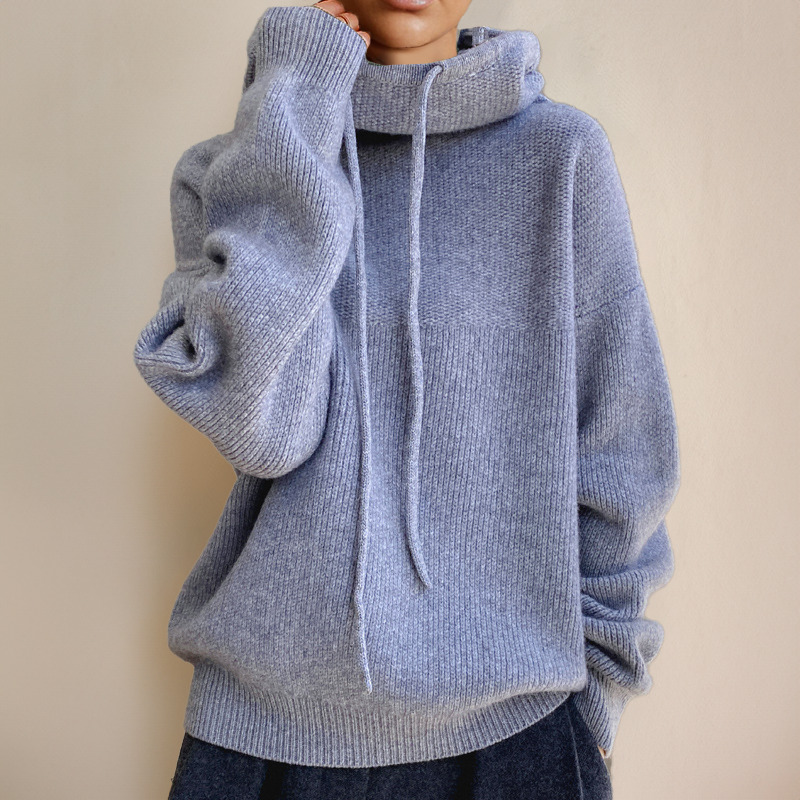 Kuscheliger Strick-Kapuzenpullover von Fudus