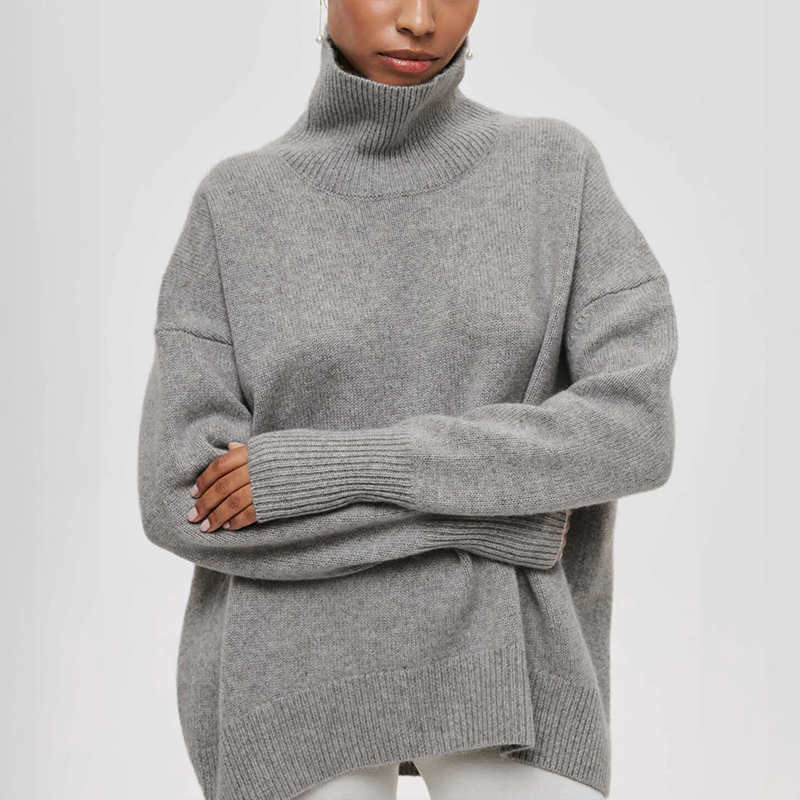 ModeGeist | Warmer Strickrollkragenpullover für Wintertage