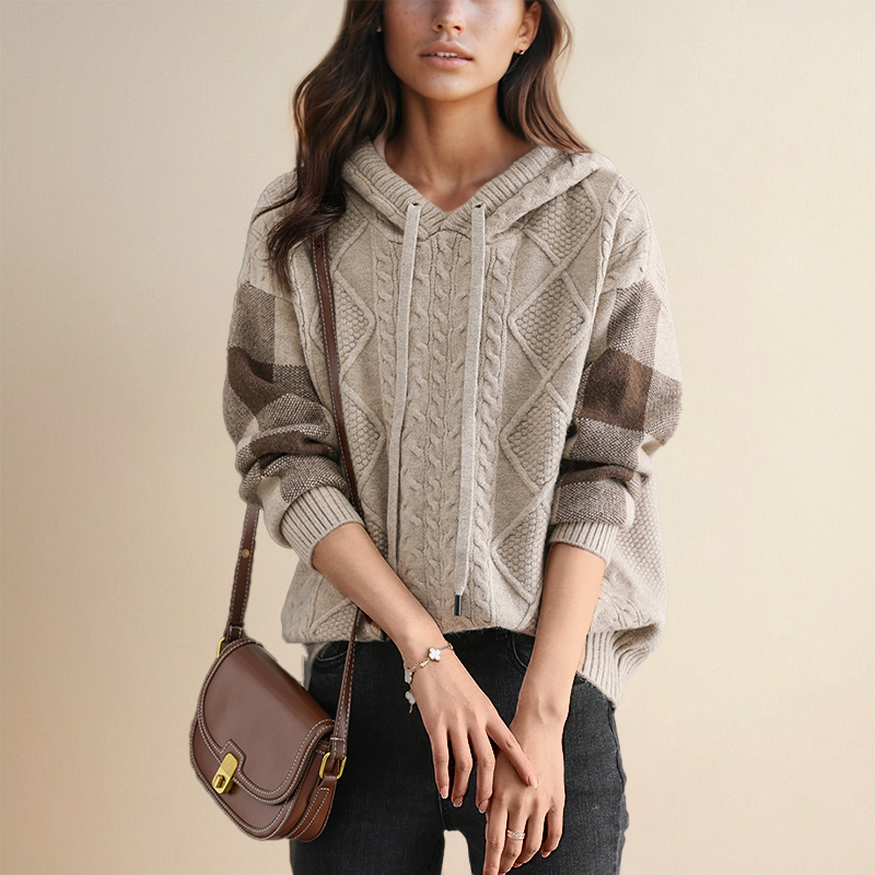 ModeGeist | Strickpullover mit Kabelmuster Weich und Warm Perfekt für Herbst und Winter