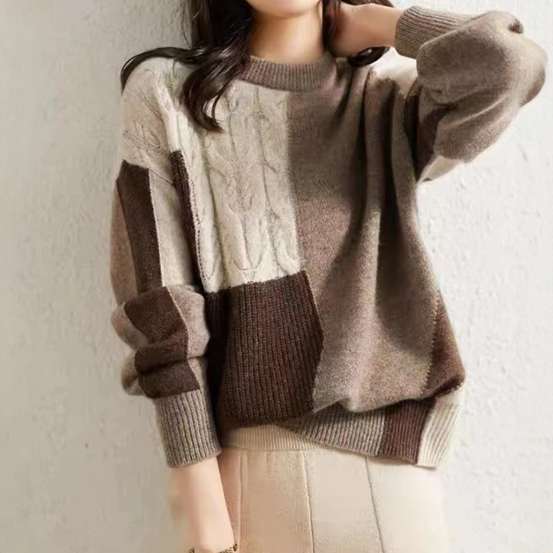 ModeGeist | Bequemer Langarm Rundhals Pullover