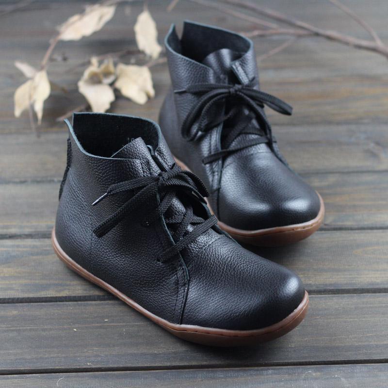 MODEGEIST Damen Ankle-Boots Slip-On Stabile Sohle Schwarz Elegant
