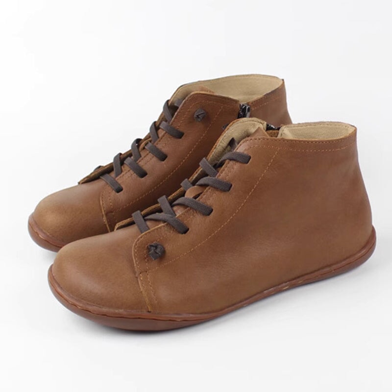 MODEGEIST Damen Ankle-Boots Reißverschluss Schwarz Vielseitig Design