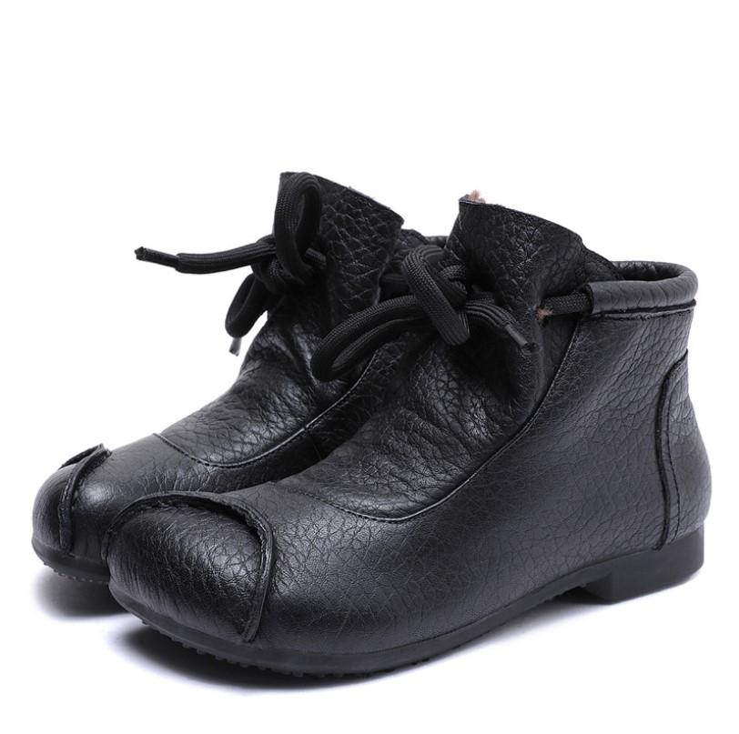 MODEGEIST Damen Ankle Boots Slip-On Design Robuste Sohle Casual Stiefeletten