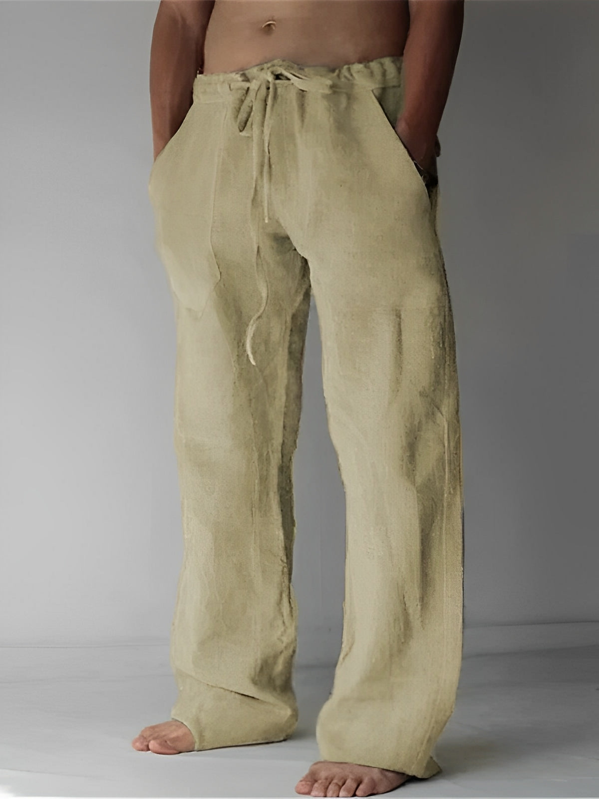 Herren-Leinenhose im Baggy-Stil von Garth