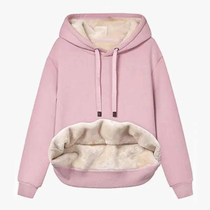 Fleece-gefütterter Kapuzenpullover von Fudus