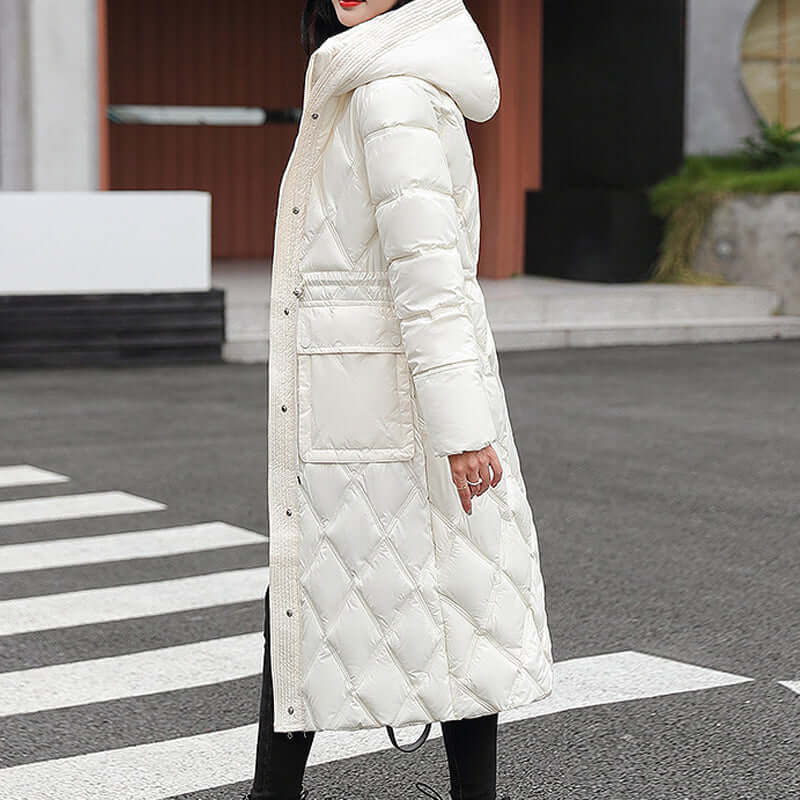 ModeGeist | Damen gepolsterte Kapuzen Winterjacke