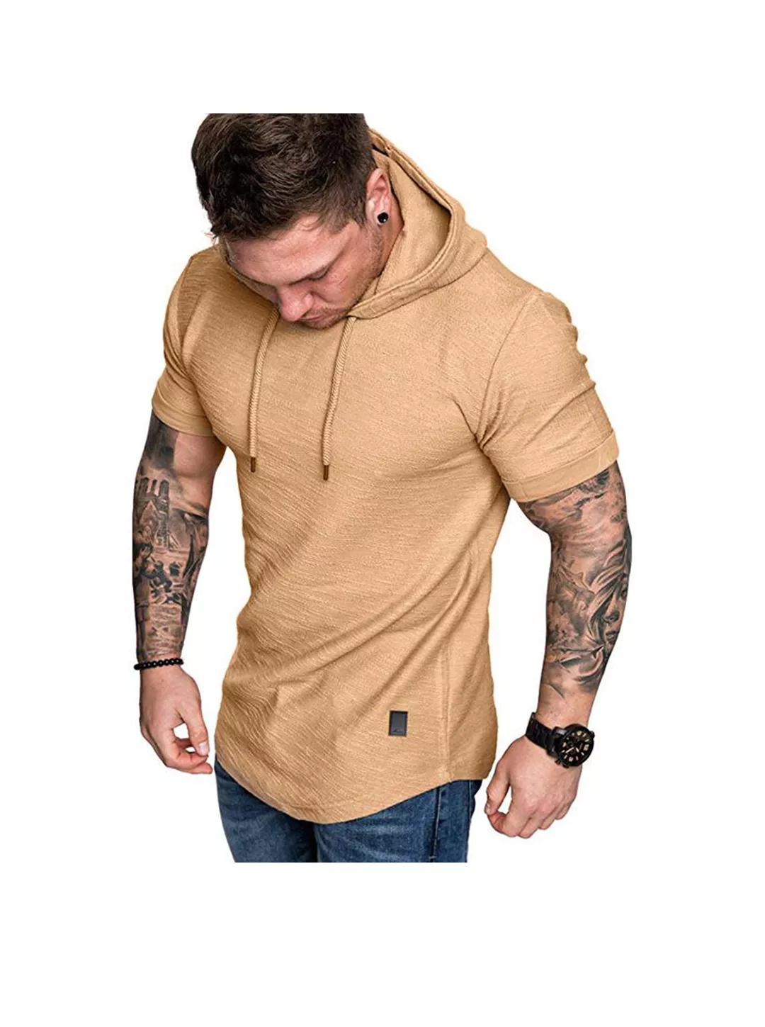 Hochwertiger Kapuzenpullover mit texturierter Oberfläche von Fudus
