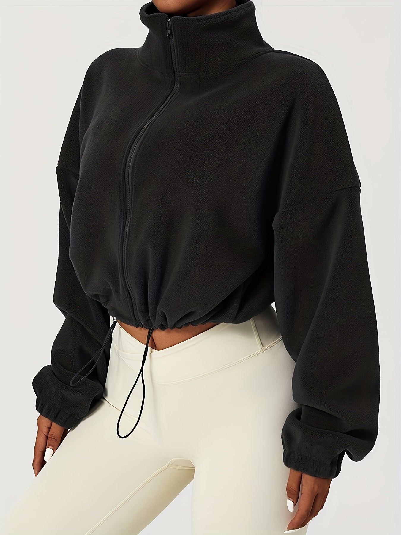 ModeGeist | Fleece Crop Jacke