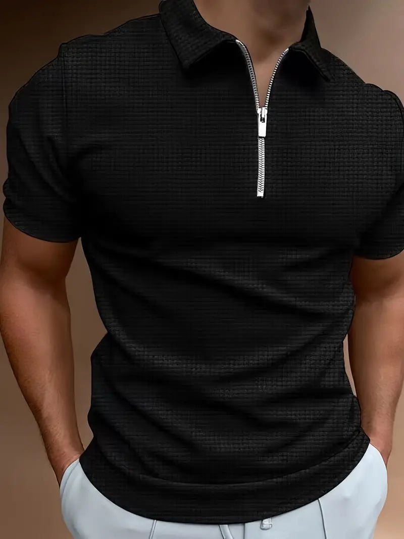 Herren-Polohemd mit Reißverschluss von Gabriel
