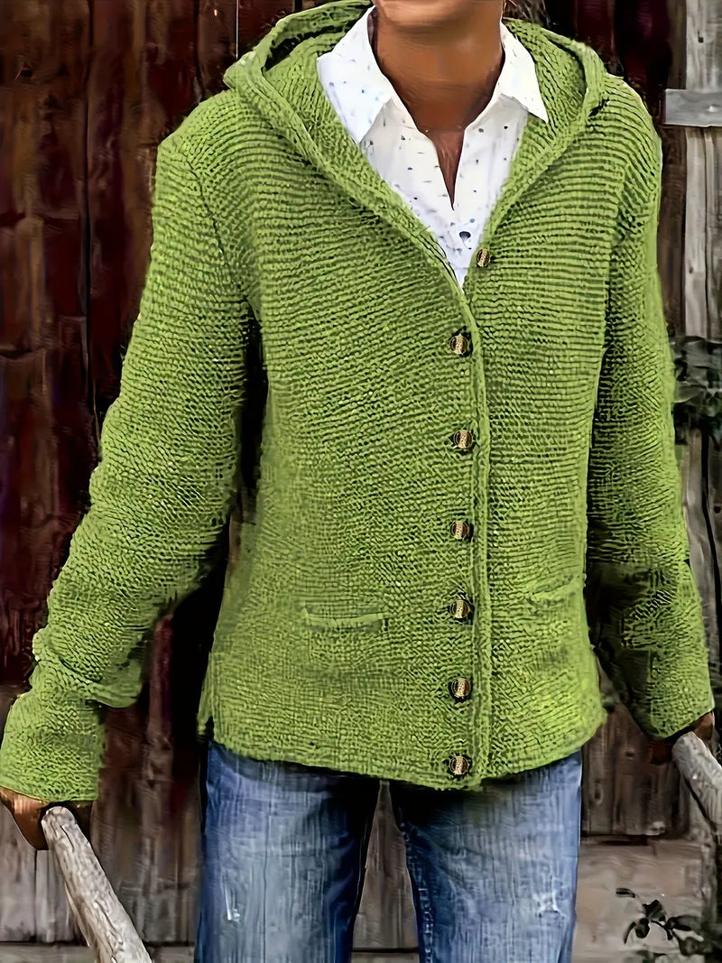 ModeGeist | Modische Strickjacke mit Knopfleiste