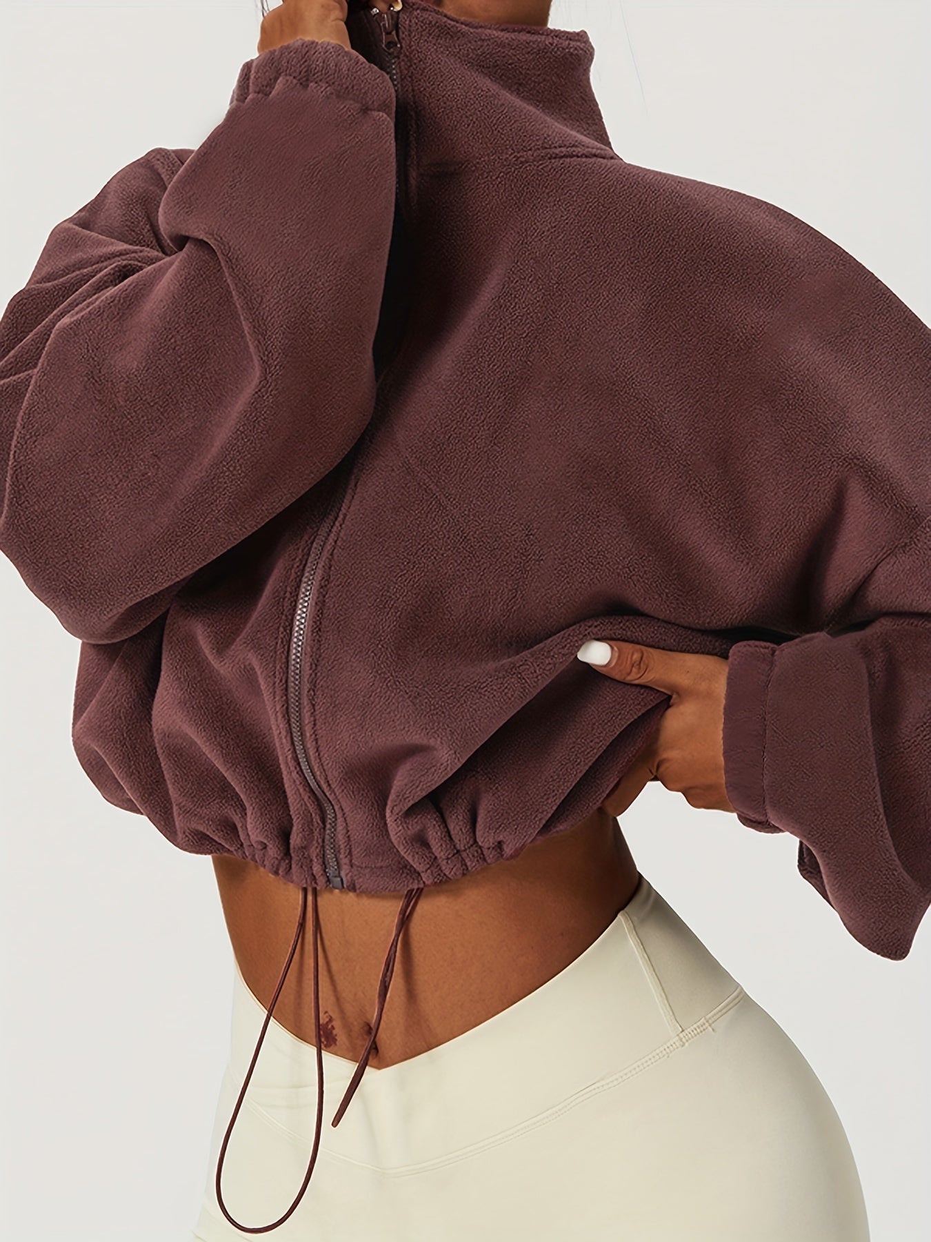 ModeGeist | Fleece Crop Jacke