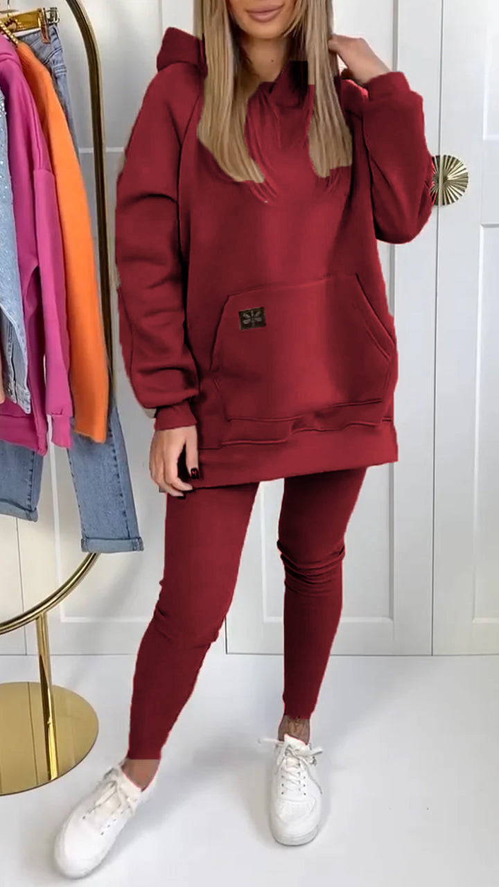 SAMIRA: Kapuzenpullover und Leggings-Set