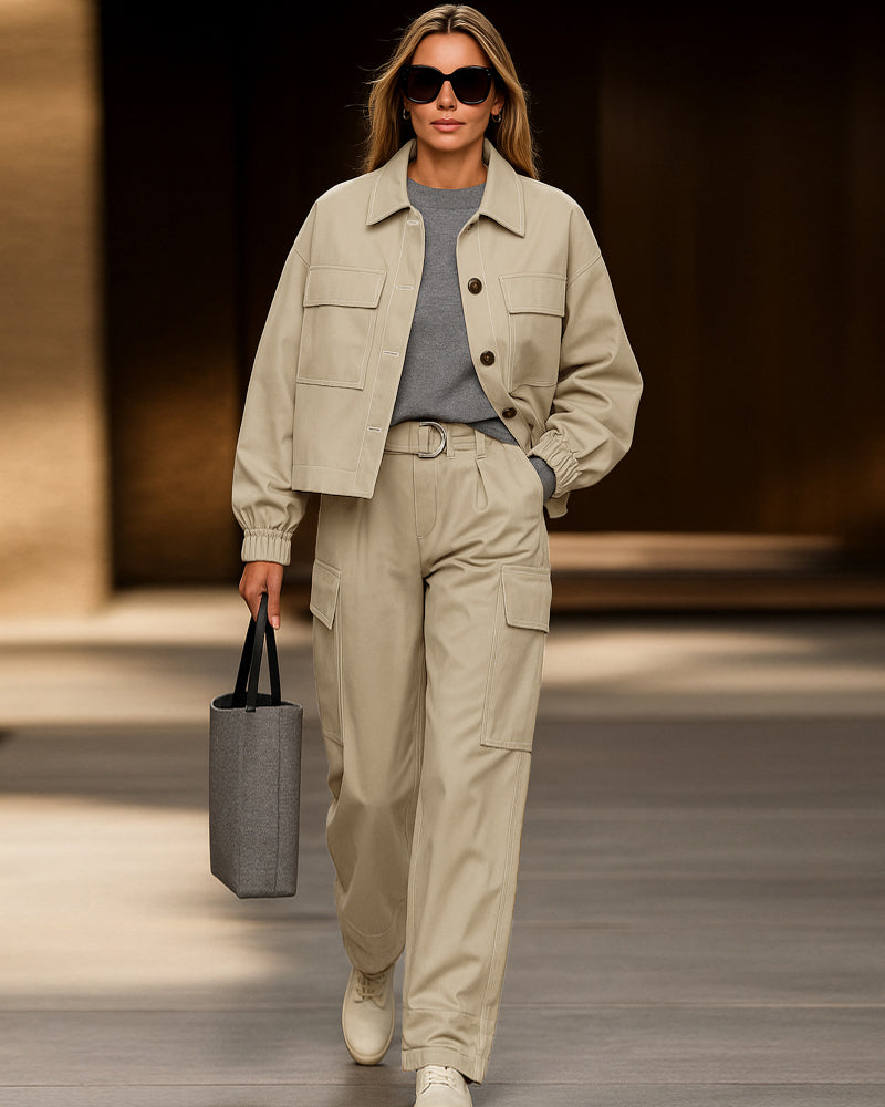 ModeGeist | Utility-Transportjacke und Hose Set