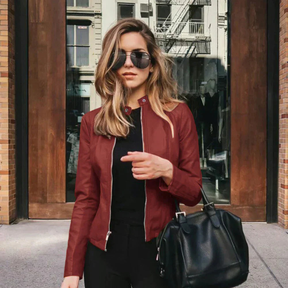 ModeGeist | italienische Leder-Bikerjacke