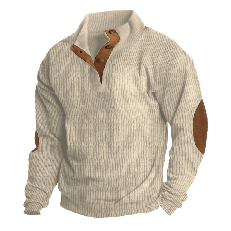 ModeGeist | Herrenpullover mit Knöpfen