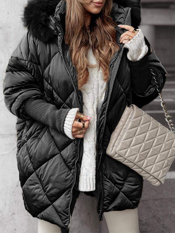 ModeGeist | Freizeitjacke für Damen, mit Kapuze & Baumwolle