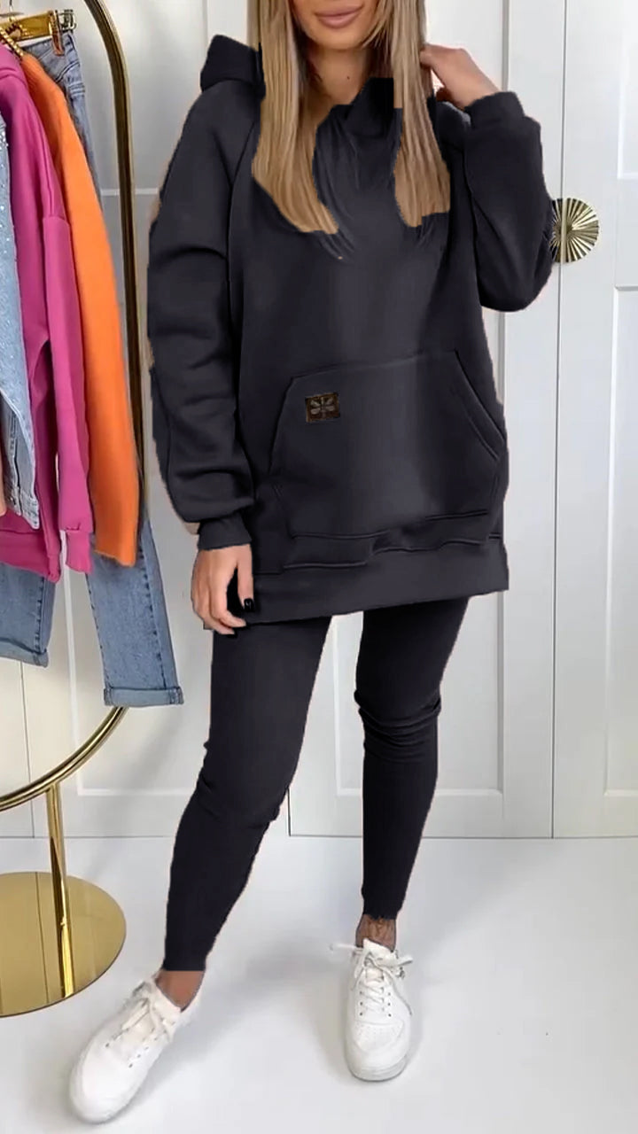 SAMIRA: Kapuzenpullover und Leggings-Set