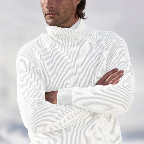 Hochwertiger Kaschmirpullover mit Rollkragen für Herren