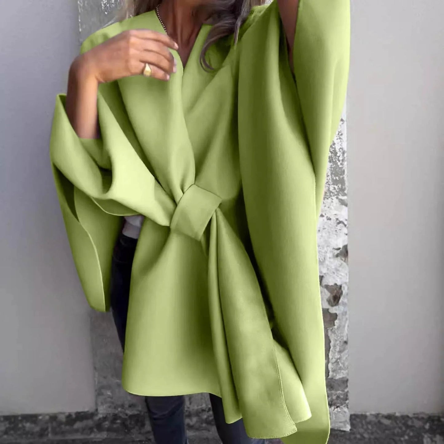 ModeGeist | Strick-Longcardigan mit Fledermausärmeln