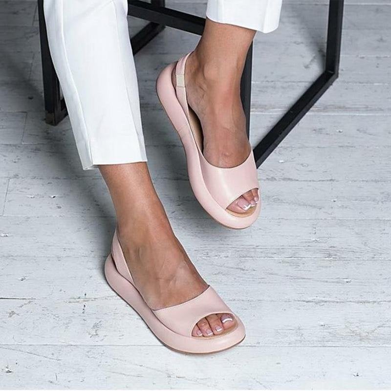 Damen Sandalen: Elegante offene Plateausandalen