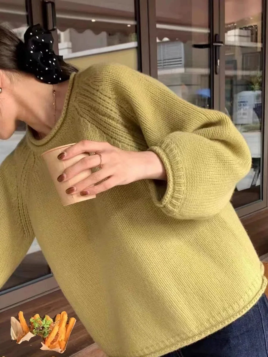 ModeGeist | Übergroßer Strickpullover für lässigen Komfort