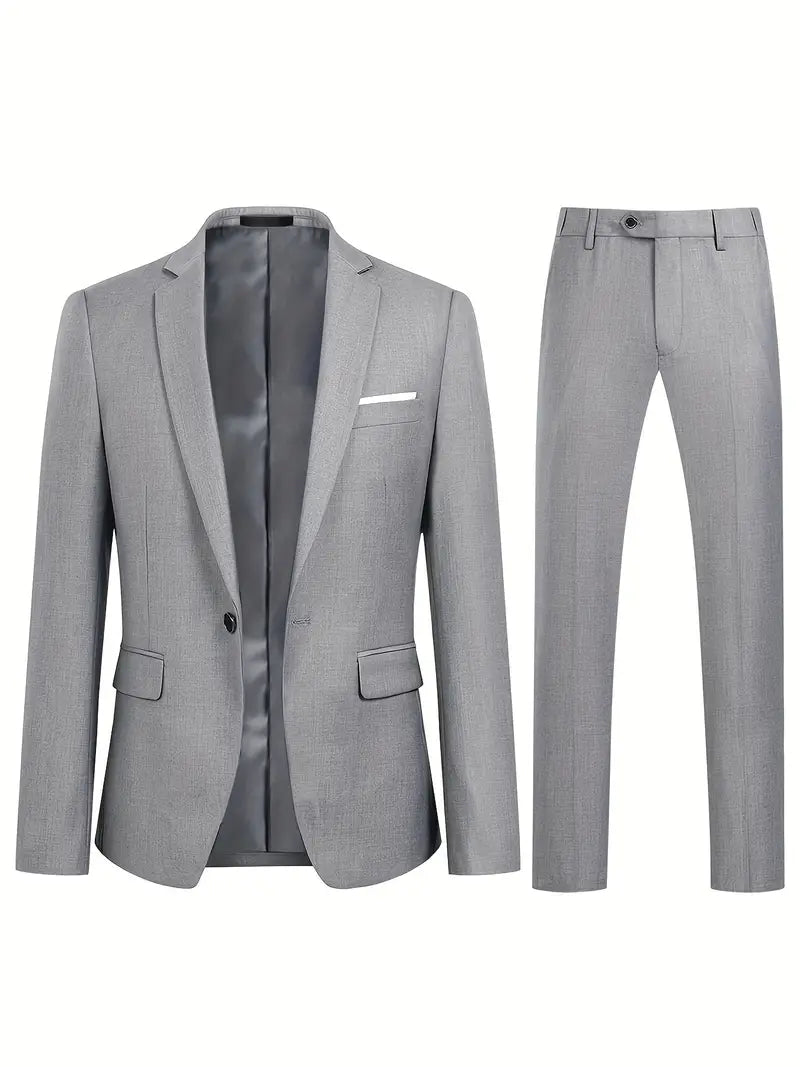 Klassischer, stilvoller Herrenanzug (Blazer und Hose) in zwei Teilen