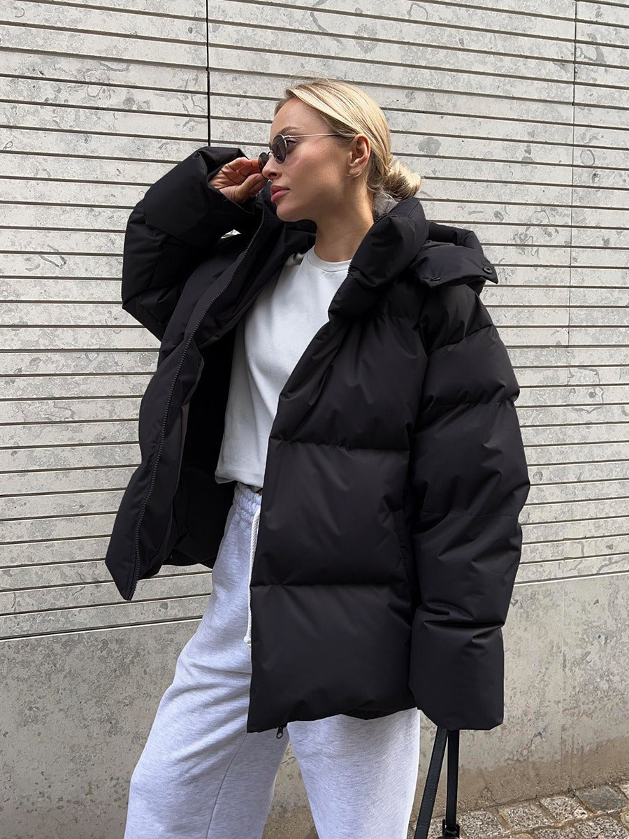 Jayleen: Warmer, wattierter Wintermantel