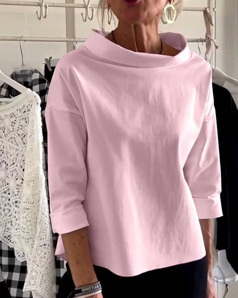 Fudus Solid-Color Sweatshirt