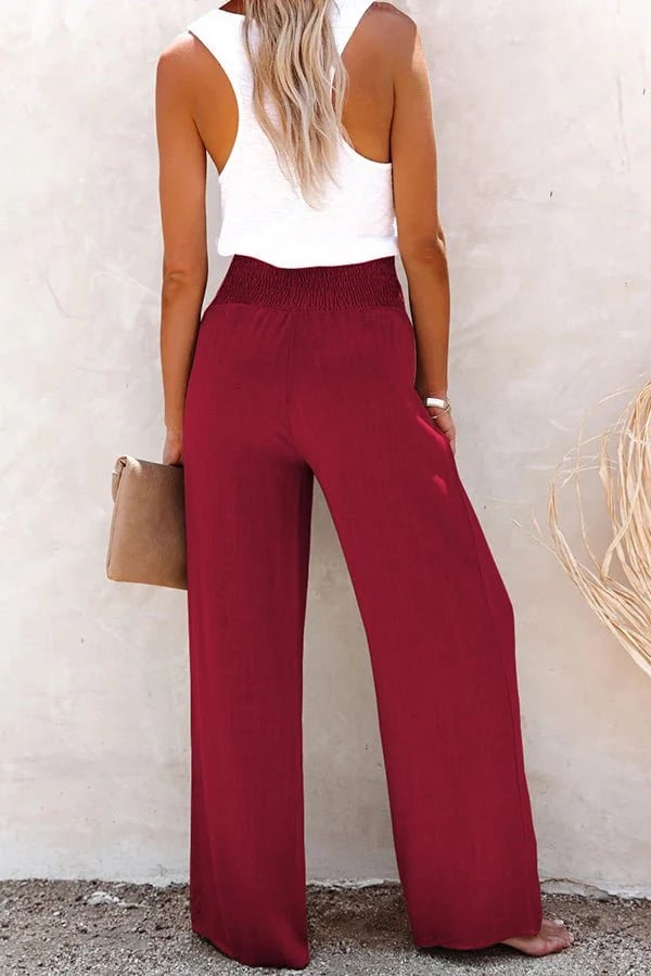 MODEGEIST Damen High-Waist Hose Stretch Tailliert Elegant