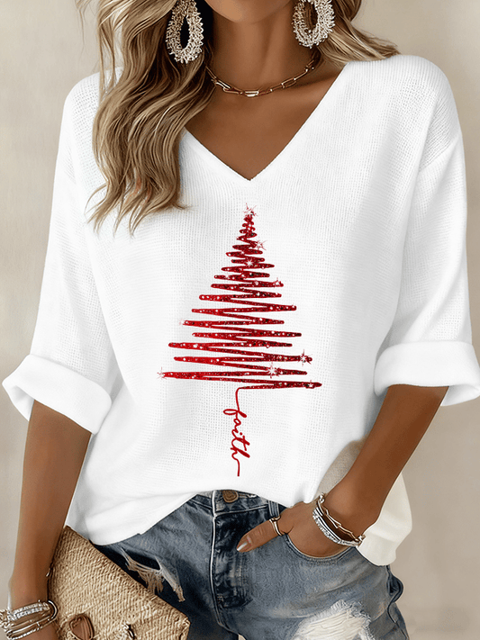 MODEGEIST Damen Casual-Bluse Kurzarm Relaxed-Fit Weiß