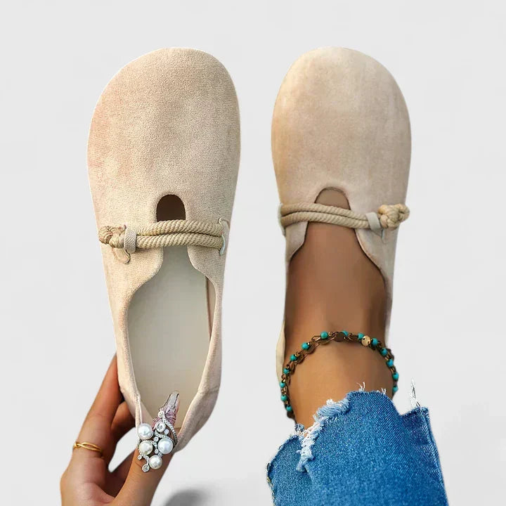 MODEGEIST Damen Loafer Slip-On Stützende Sohle Komfort