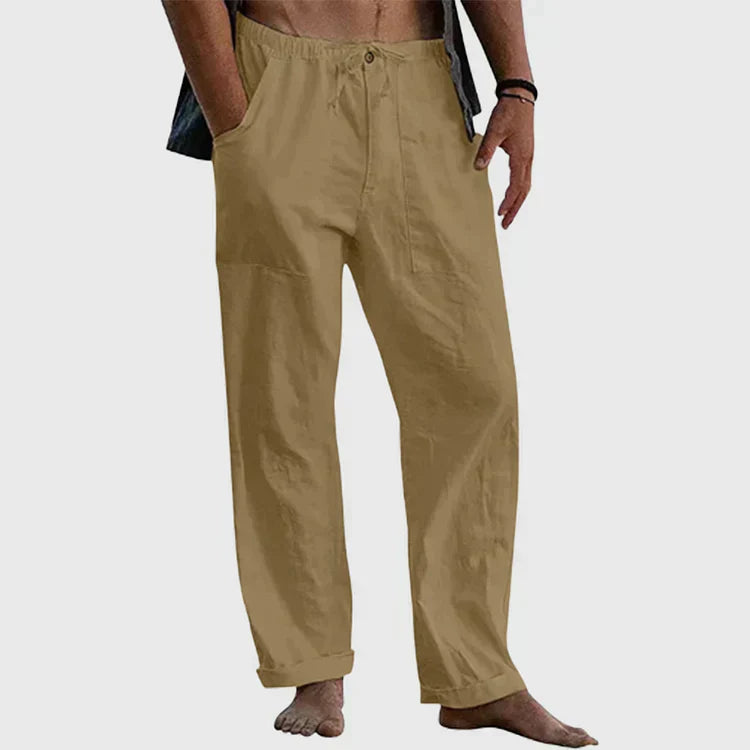 Pedro: Bequeme Herren-Leinenhose mit Tunnelzug