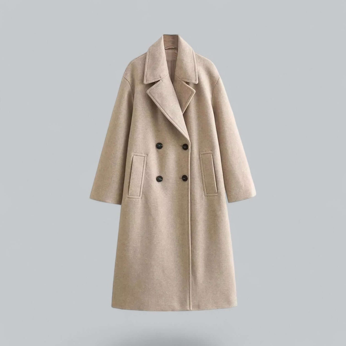 ModeGeist | Damen Oversized Knopfmantel