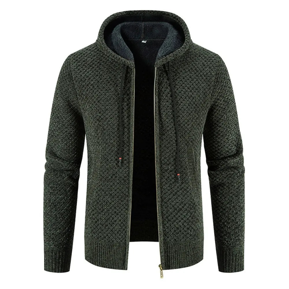 Hochwertige Kapuzenstrickjacke von Siegmund