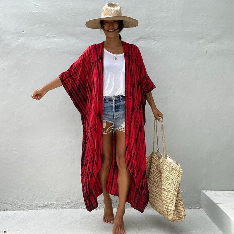 ModeGeist | Glamouröse Sonnenschutz Resort Strandkleid Cover Up