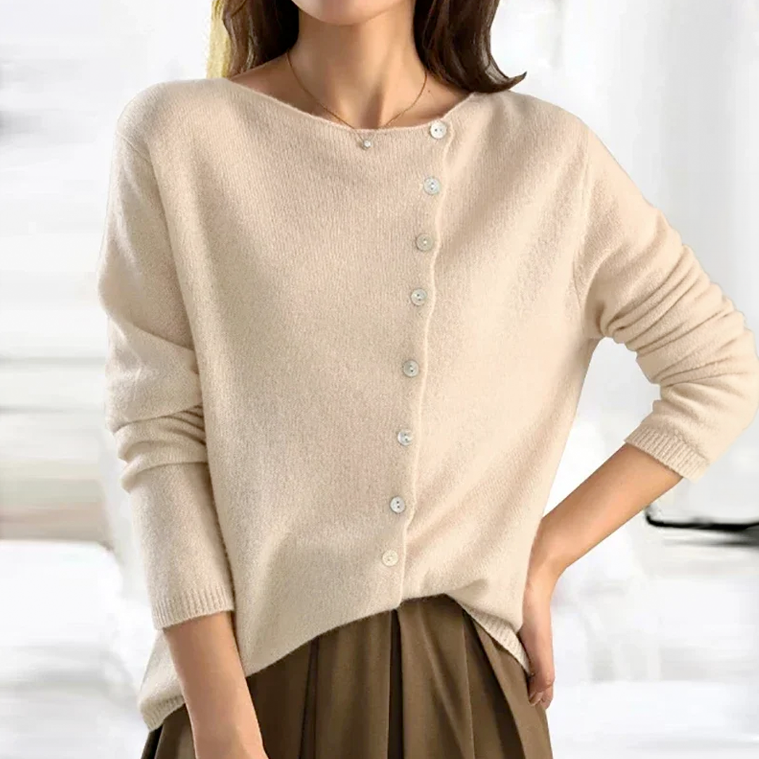 ModeGeist | Weinlese Gestrickter Kaschmirpullover