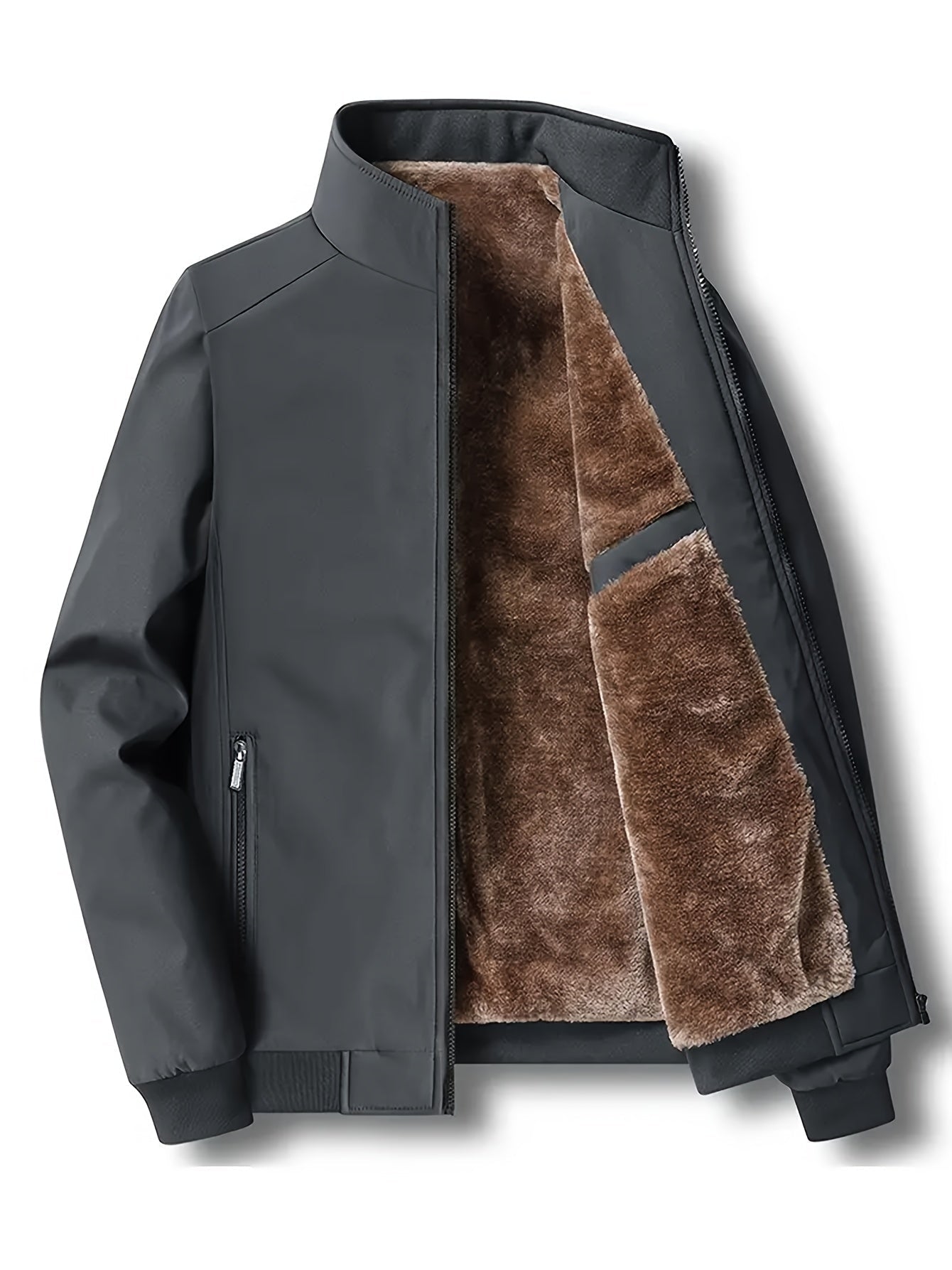 ModeGeist | Warme Jacke mit Fleecefutter Polyester Stilvoll und Praktisch