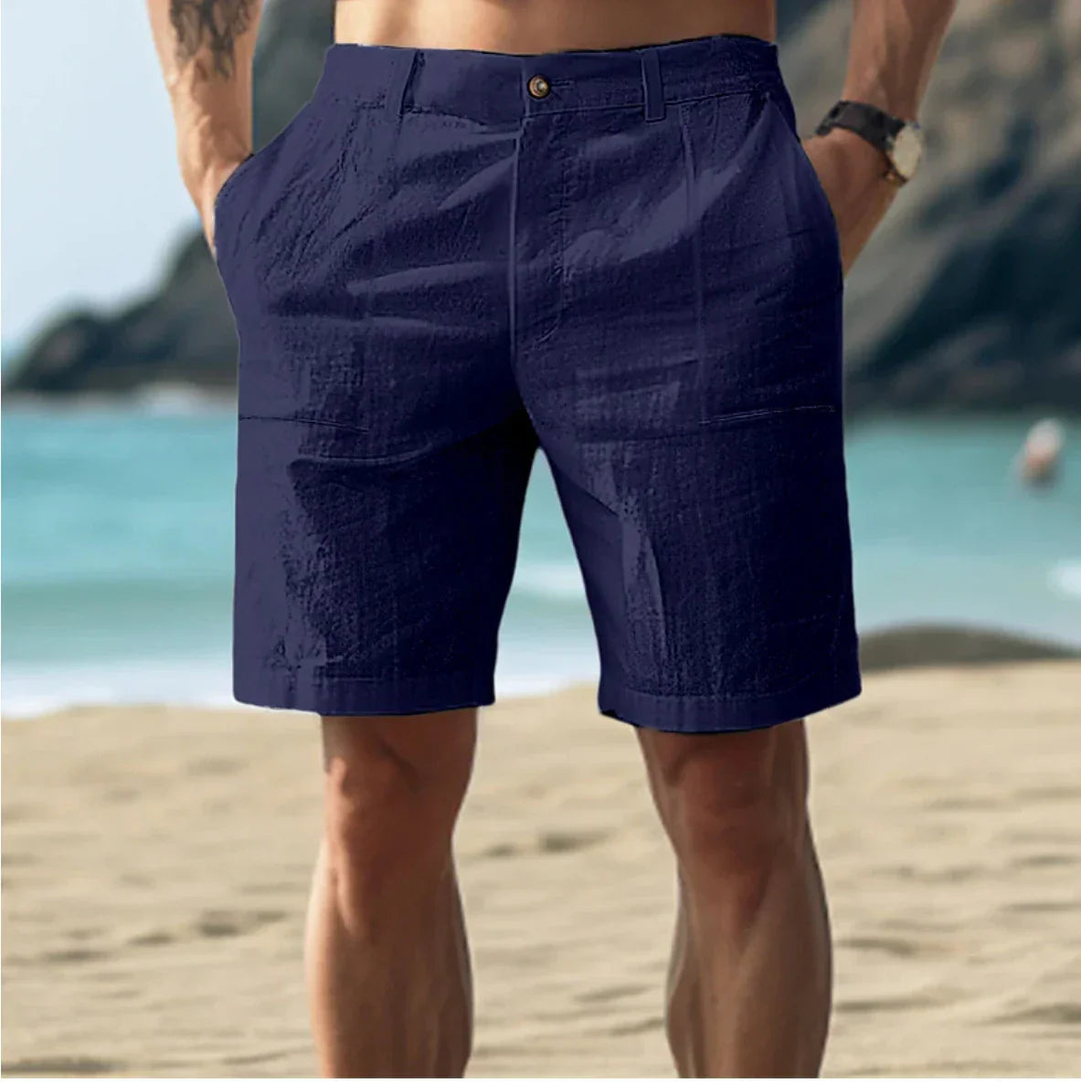 Leinen-Shorts Bruno – elegant geschnitten