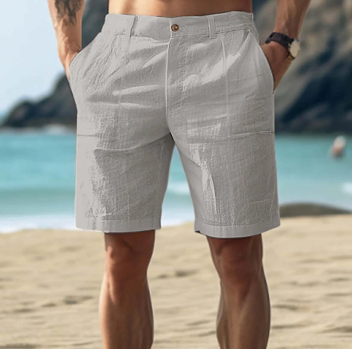 Leinen-Shorts Bruno – elegant geschnitten