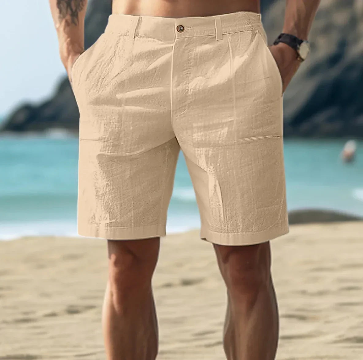 Leinen-Shorts Bruno – elegant geschnitten