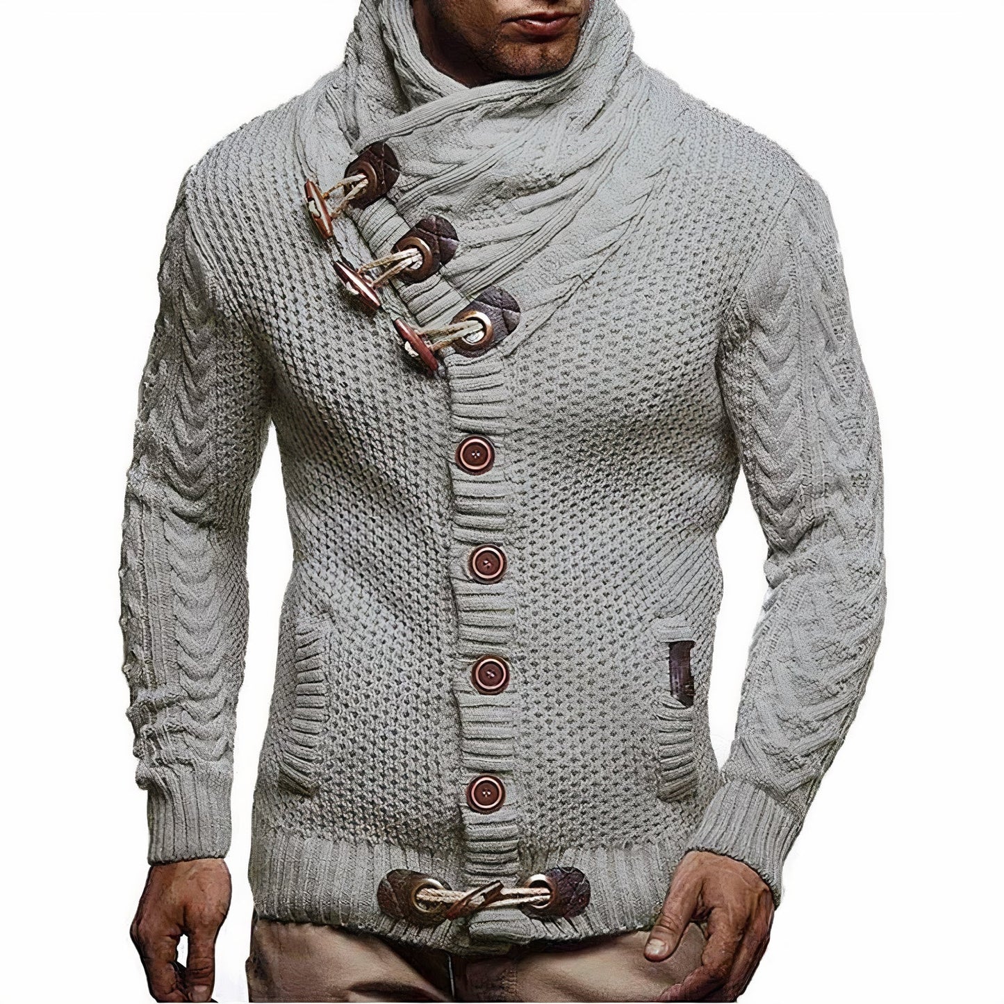 Männers Strickjacke Gregor: elegant und warm